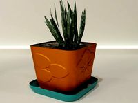 plant pot with drain 65 | 3D