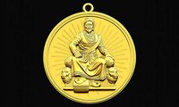 Shivaji Maharaj Pendant | 3D