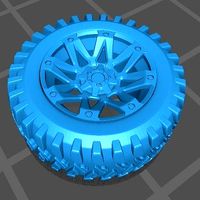 Fuel Ambush Scalable and Printable rims Off Road Tires included | 3D