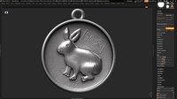 Rabit zodiac sign symbol 3d print model | 3D