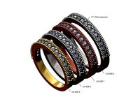 Beaded stacker diamond band US size 5to8 | 3D