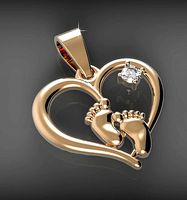 heart pendant 001 | 3D