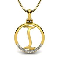 Initial Letter Pendant I | 3D