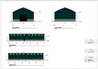 STEEL DESIGN WAREHOUSE 9x30M | 3D