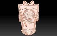 Badge  Flag 2 George Ribbon | 3D