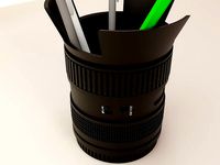 camera lens plant pot 56 | 3D