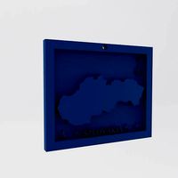 Slovakia-Szlovakia Map 3d Print Model | 3D