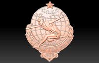 Badge Olimpics Games Man | 3D