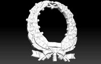 Badge crown  9th May Cristmas | 3D