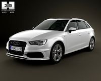 Audi A3 Sportback SLine 2013 3D Model