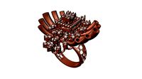 064 - Ladies Cocktail Ring | 3D