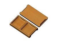 Rectangular 2 pockets serving tray relief | 3D