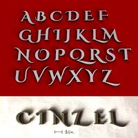 CINZEL  3D letters STL file | 3D