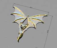 Flittermouse pendant | 3D