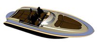 Motorboat Runabout 87m  3D model