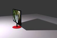 home interior Led TV with live video