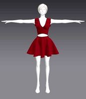 Woman Clothing T-Pose 589