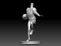 3D Printable American Football Boy Man Bubble Head  | 3D