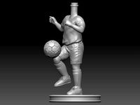 3D Printable Football Kid Bubble Head | 3D