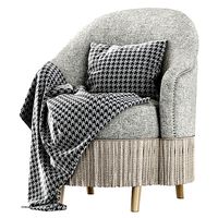 Amanda dining chair with plaid