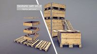 Cargo Wood Pallets Collars Cover EUR EPAL vr-2