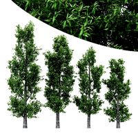 4diffrent treeRain bow Gum 4 trees Models in the scene