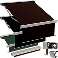 Sliding outdoor awning sun canopy