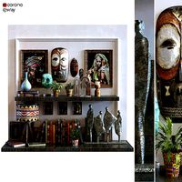 decoration set 098 africa art style