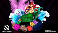 Ariel Little Mermaid adult and NSFW version  | 3D