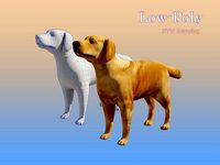 Dog Lowpoly Model