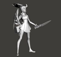 Sashimi Akali 3D Model | 3D