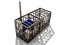 Boiler room in a container