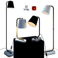 CONA table and floor lamps