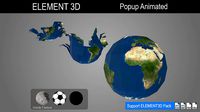 Element 3D - Aniamted - Popup - Earth - Sphere