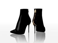 Tangled Zip Heels Ankle Boots