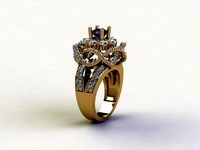 R145 women diamond ring jewelry