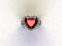 R179 heart ring woman jewelry