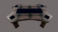 wood tabla glass