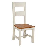 East Milton Ladder Back Side Chair in Ivory