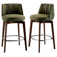 Poltrona Frau Archibald wood Stool