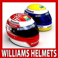 Helmet F1 2009 Nico Rosberg and Kazuki Nakajima