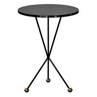 Elan Side Table Black Metal By Noir
