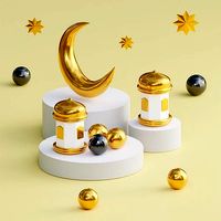 Ramadhan Asset Illustration Includes Lighting Setup