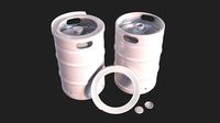 Beer Keg 3d Model -- High Poly 3D model