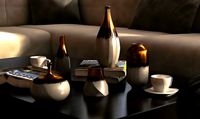 Decorative Golden Vase set