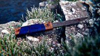 Old scratched knife