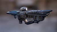 Sci-fi weapon rifle