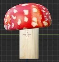real mushroom 3d model
