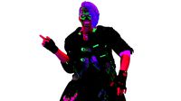 Male Punk Neon Graffiti Gang Member