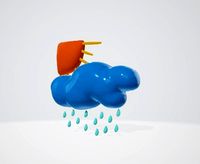 Sun Cloud with Rain